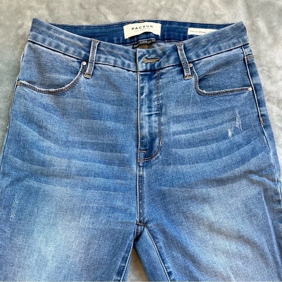 PacSun Power Super Stretch Push Up Jegging Medium Blue Size 27S - Picture 1 of 8
